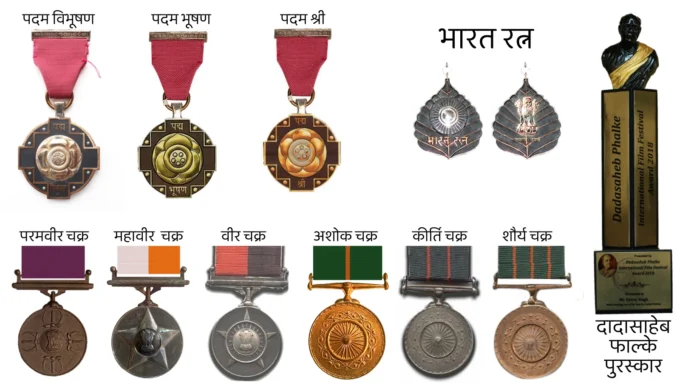 Bharatiya Puraskar (Indian Awards): Bharat Ratna, Padma Vibhooshan, Padm Bhooshan and Padam Shri etc.