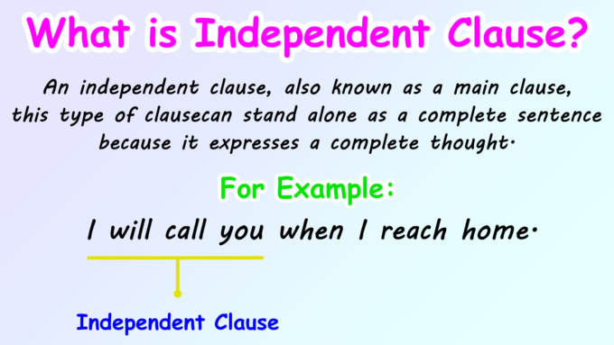 Independent Clause